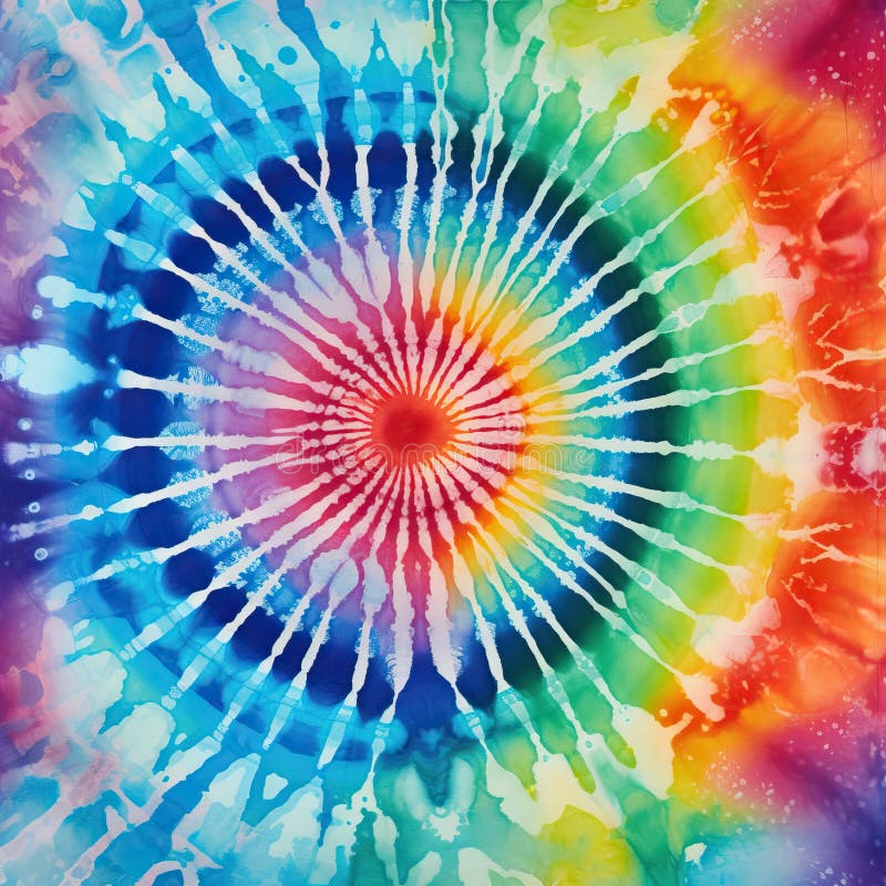 Abstract festive colorful background, Bright round Tie Dye pattern illustration. royalty free stock image