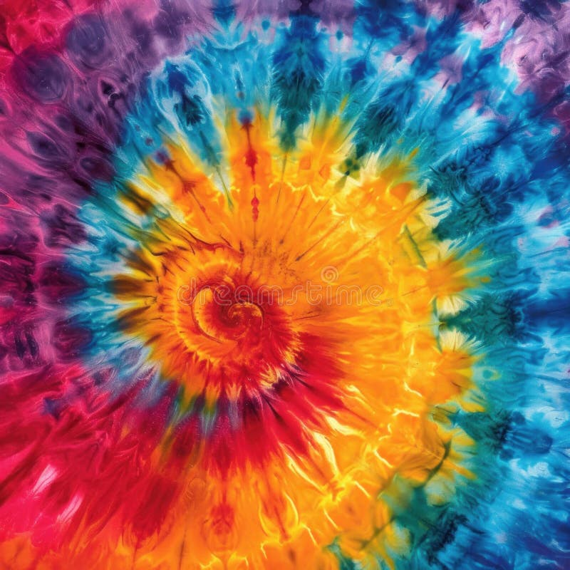 Abstract festive colorful background, Bright round Tie Dye pattern illustration. royalty free stock photos