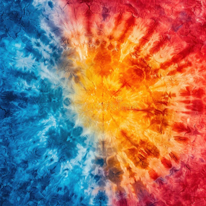 Abstract festive colorful background, Bright round Tie Dye pattern illustration. stock images