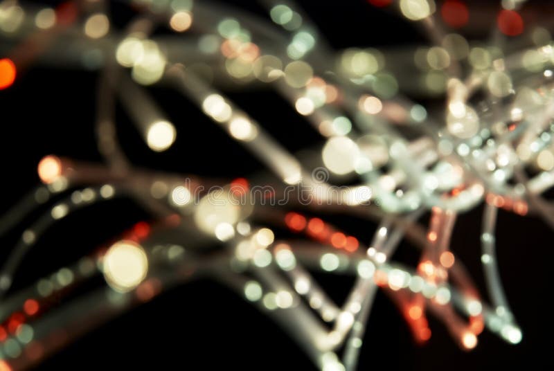 Abstract optical fiber light on black background. Abstract optical fiber light on black background