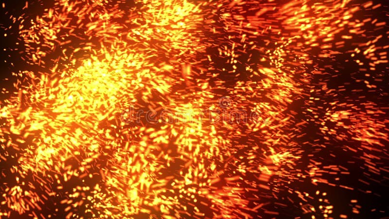 Abstract Fiery Particles royalty free illustration