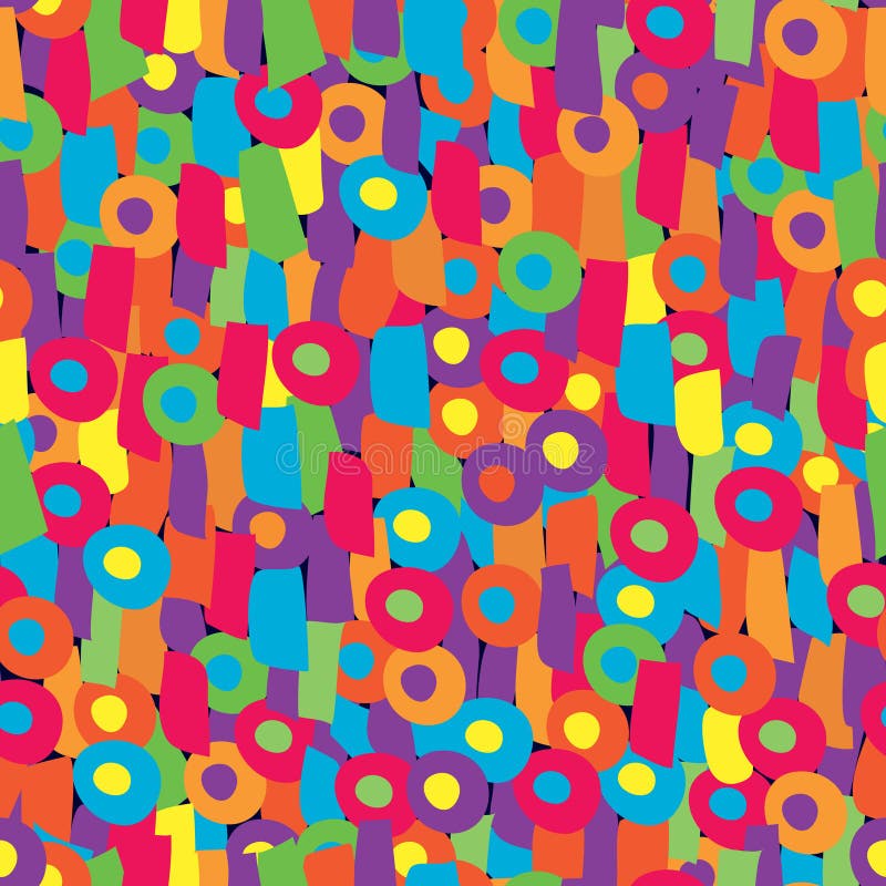 Abstract figures funny seamless royalty free illustration