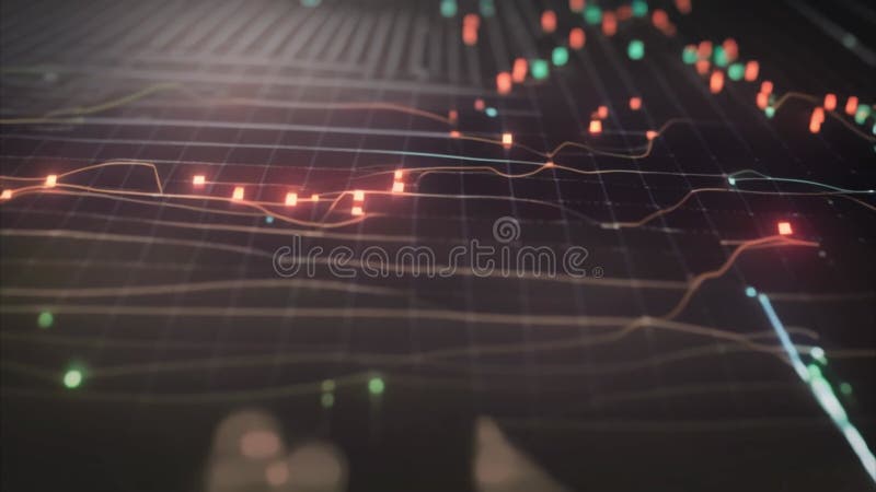 Abstract Financial Data Visualization royalty free illustration