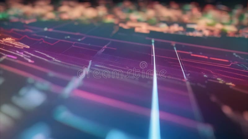 Abstract Financial Data Visualization stock illustration