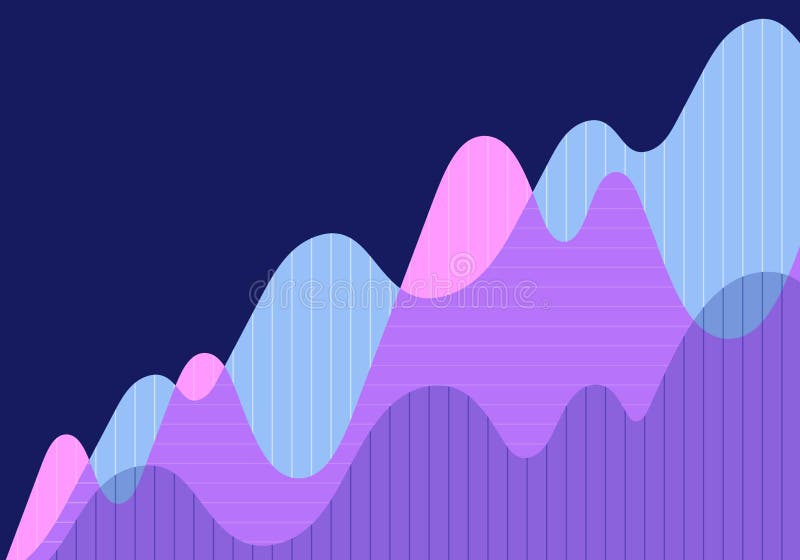 Abstract financial graph with uptrend line and arrows in stock market on stock illustration