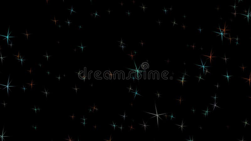 Abstract Fireflies Flutter Slowly in the Night Sky and are a Joy To See.  Close-up. 3D. 4K. Isolated Black Background Stock Illustration -  Illustration of screen, blue: 231395496