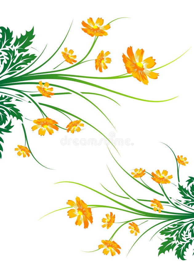 Abstract Floral Background royalty free illustration