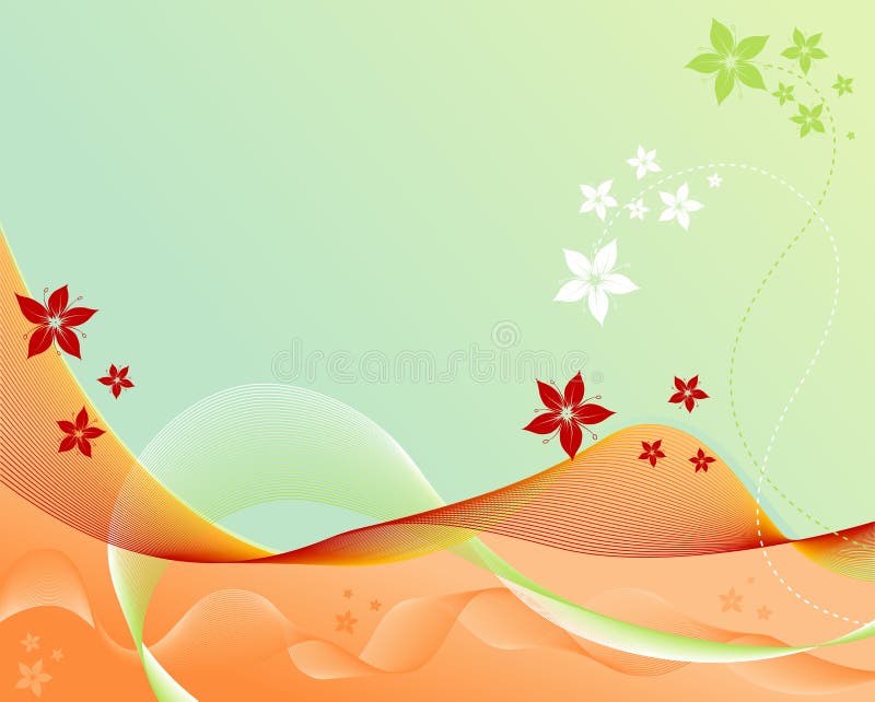 Abstract floral background