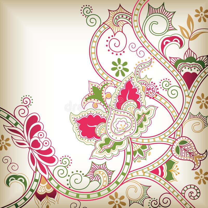 Abstract Floral Background stock illustration. Illustration of floral ...