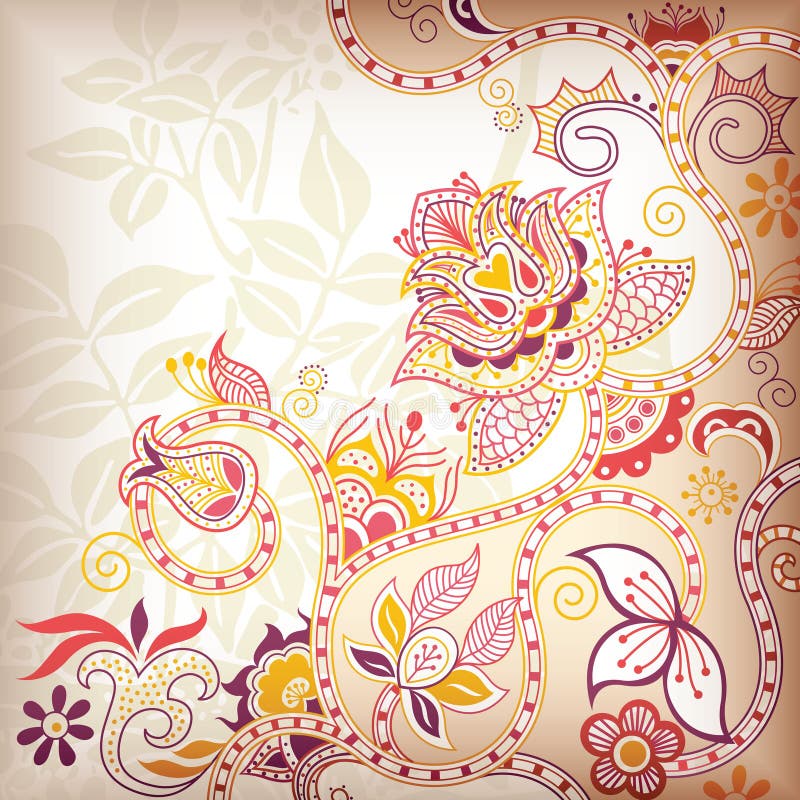 Abstract Floral Background stock illustration. Illustration of petal ...