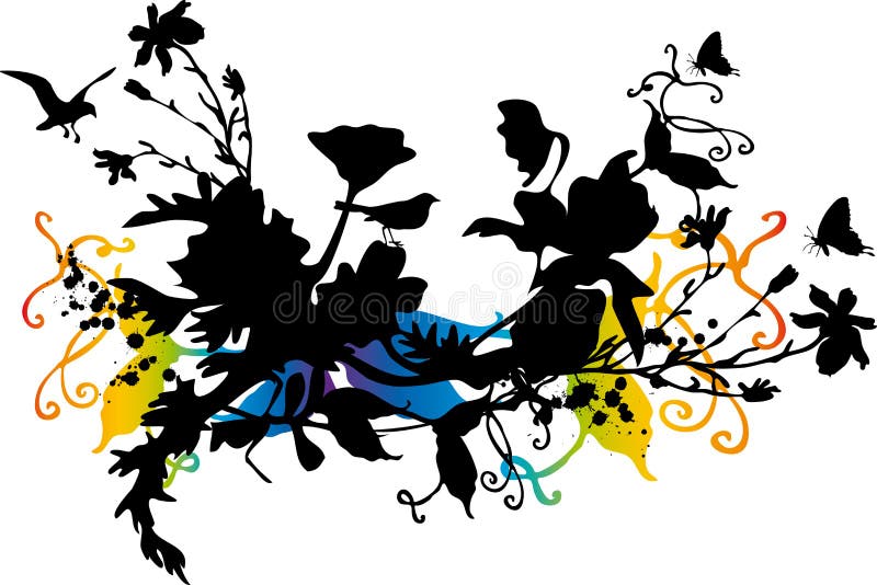 Abstract floral design stock illustration Abstract floral design stock illustration