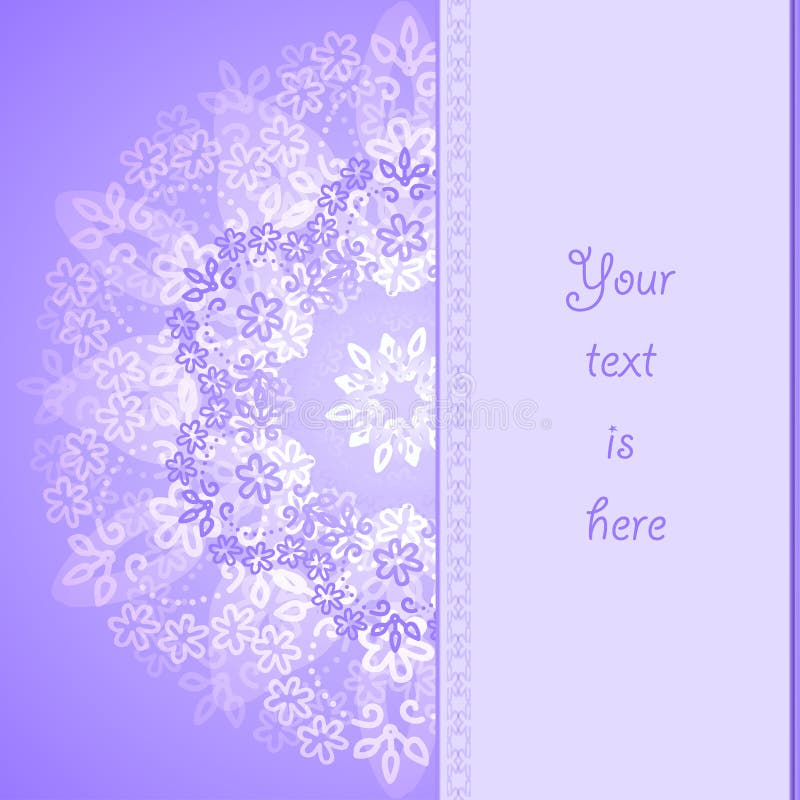 Abstract floral frame