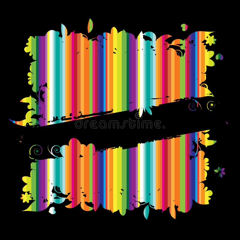 Abstract floral frame. Place for your text. royalty free illustration Abstract floral frame. Place for your text. royalty free illustration