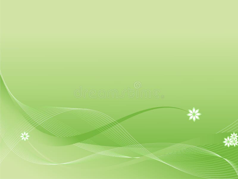 Abstract floral green background