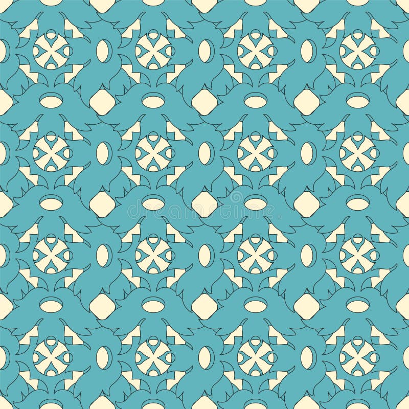 Abstract floral lattice vector illustration