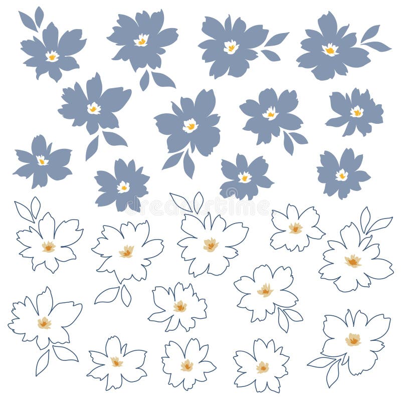 Abstract floral pattern perfect for textile design royalty free illustration