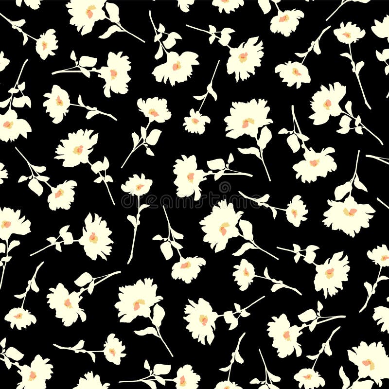 Abstract floral pattern perfect for textile design royalty free illustration