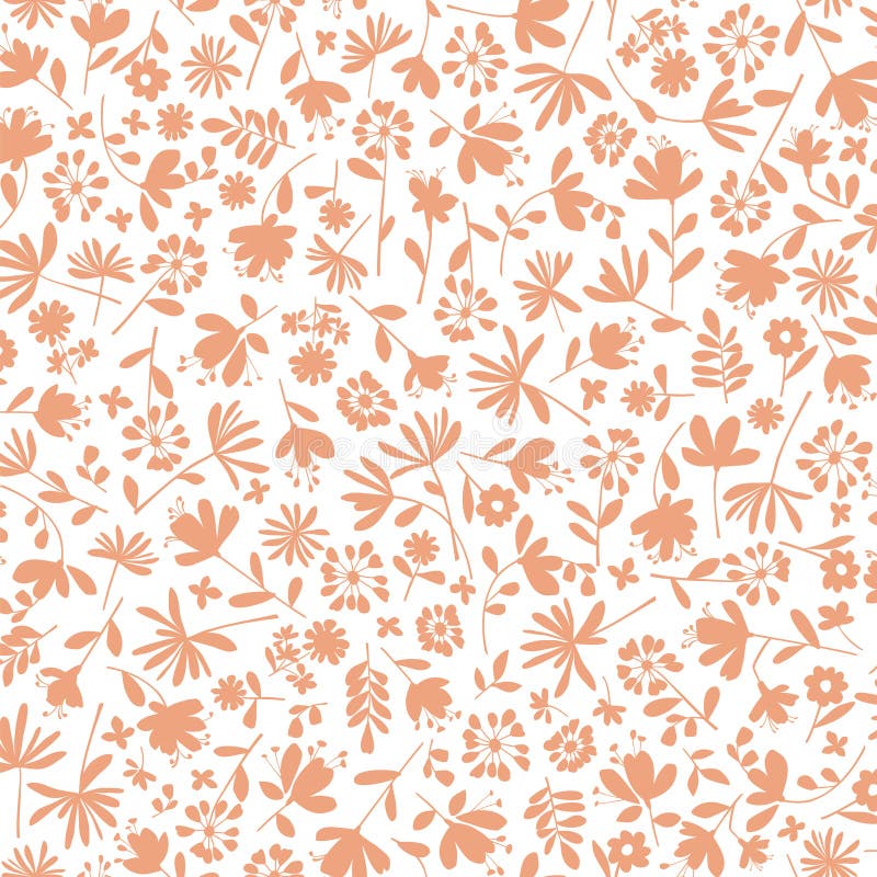 Abstract floral pattern perfect for textile design stock illustration