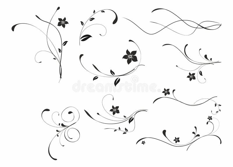 Abstract floral patterns