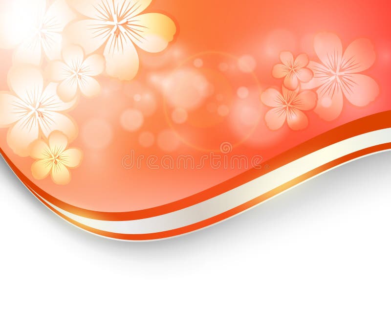 Abstract floral vector background