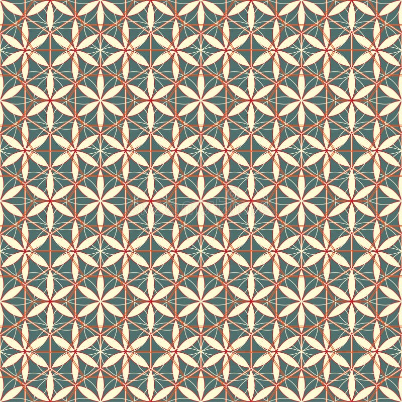 Abstract florwers lattice vector illustration