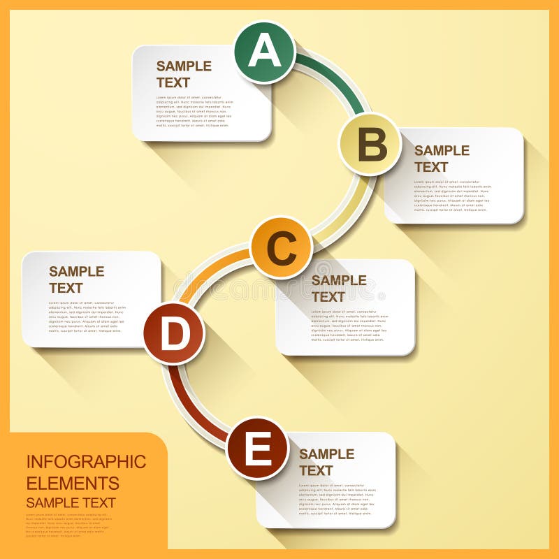 Abstract flow chart infographics royalty free illustration