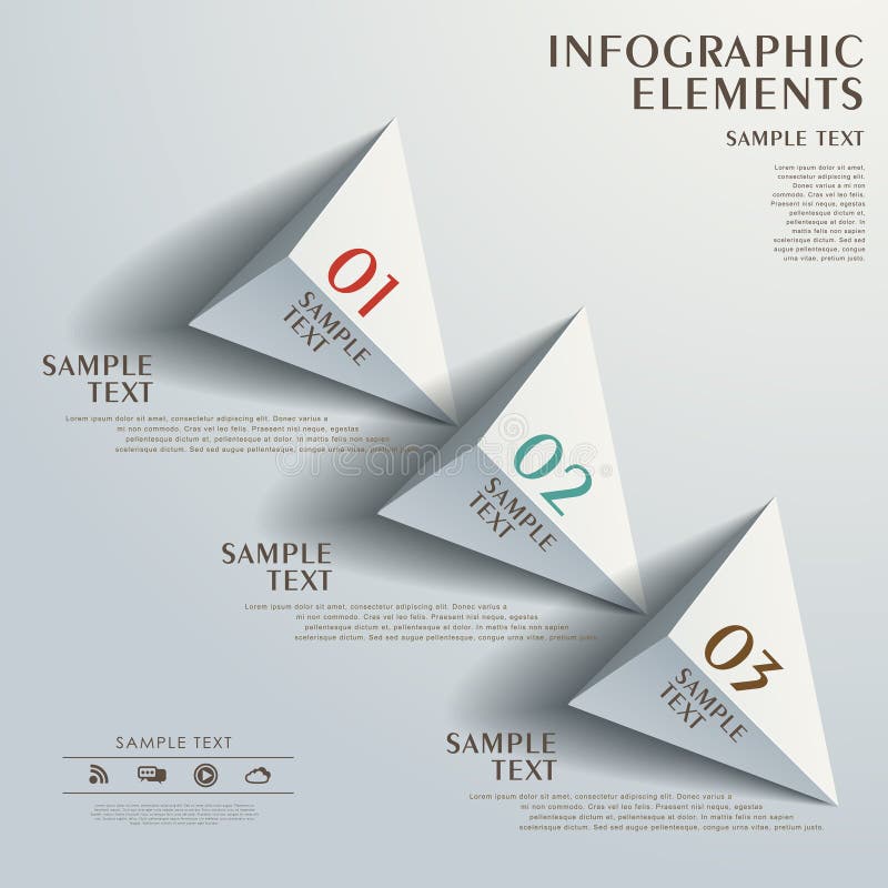 Abstract flow chart infographics royalty free illustration