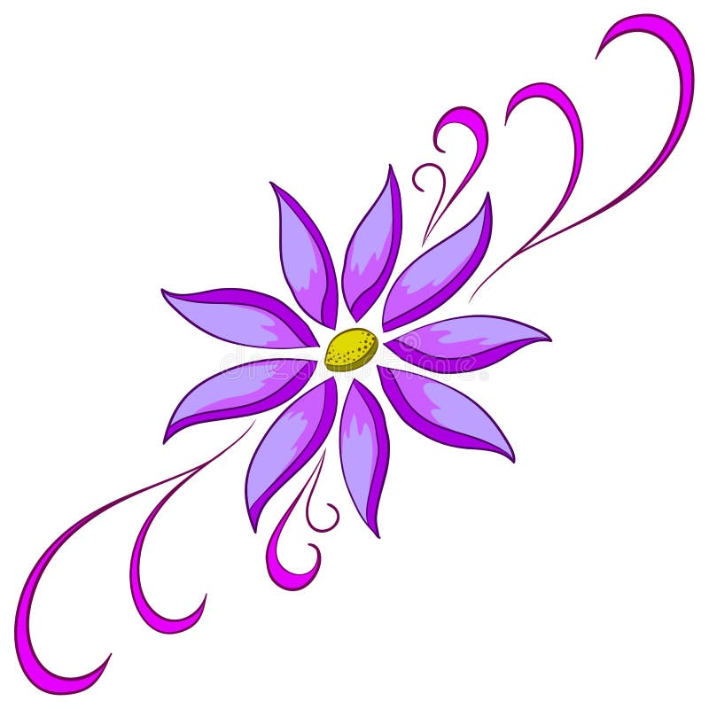 Abstract flower royalty free illustration