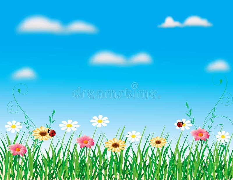 Abstract flower Illustration flower spring summer vector illustration