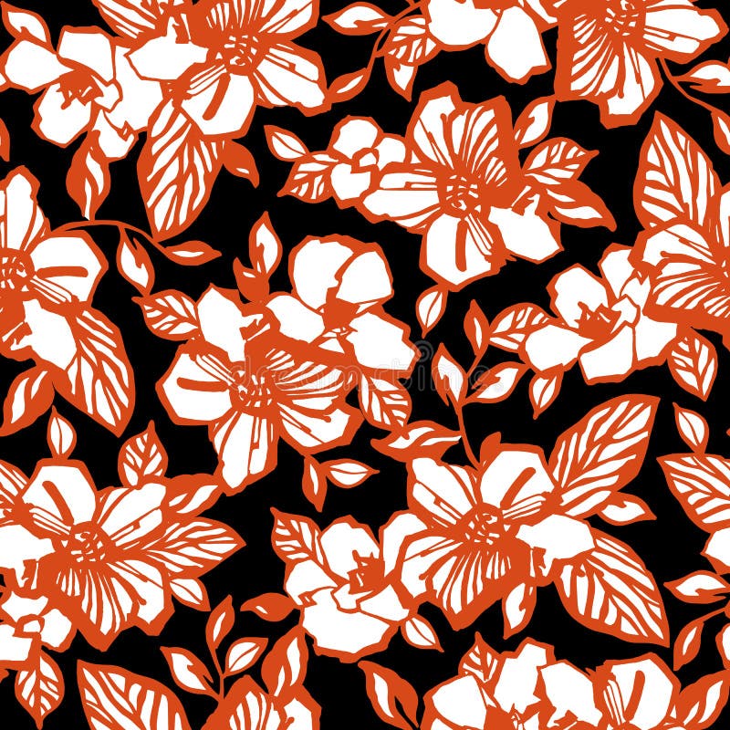 I designed a flower abstractly royalty free illustration