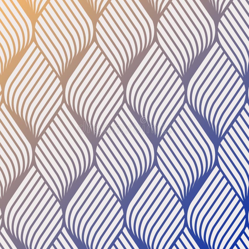 Abstract flower ripple pattern. Repeating vector texture. Wavy graphic background. Simple geometric waves. vector illustration