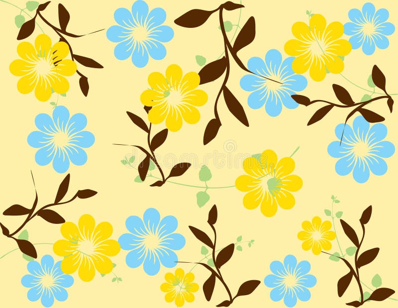 Abstract flower spring illustration