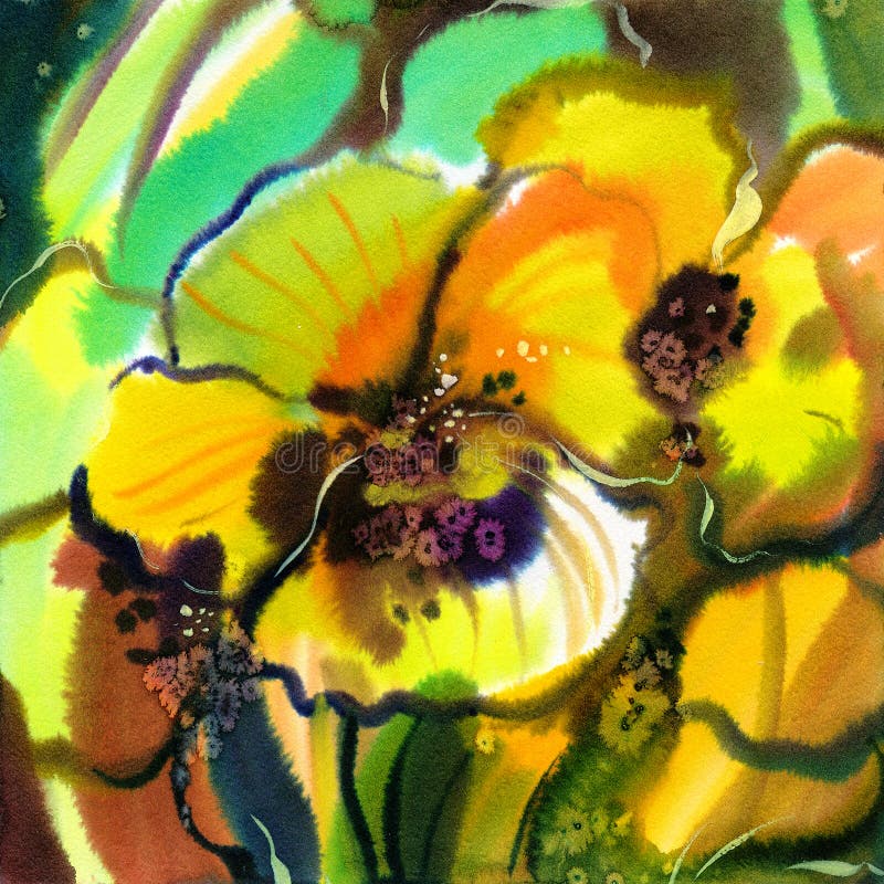 Abstract flowers stock illustration. Illustration of nature 8710373