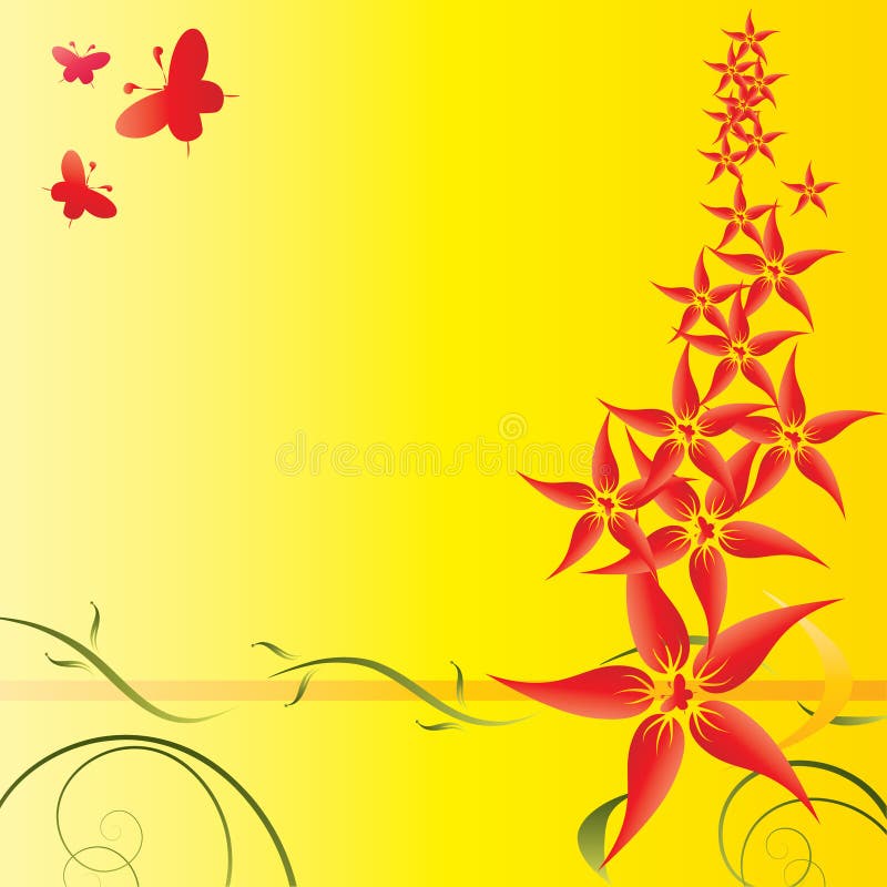 Abstract flowers background