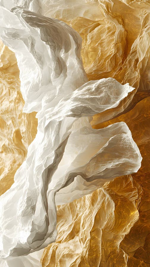 Abstract flowing textures in warm tones stock image