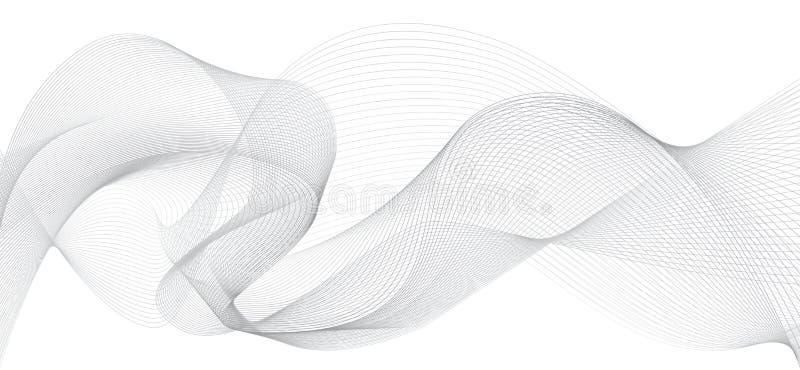 Abstract flowing wave design layout vector background royalty free illustration