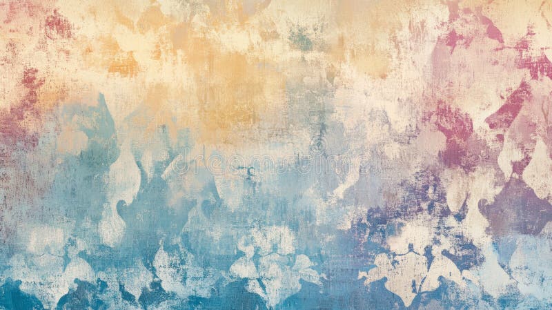 Abstract Fluid Art Background Vibrant Painted Texture with Dynamic Overlays for Creative Projects royalty free illustration