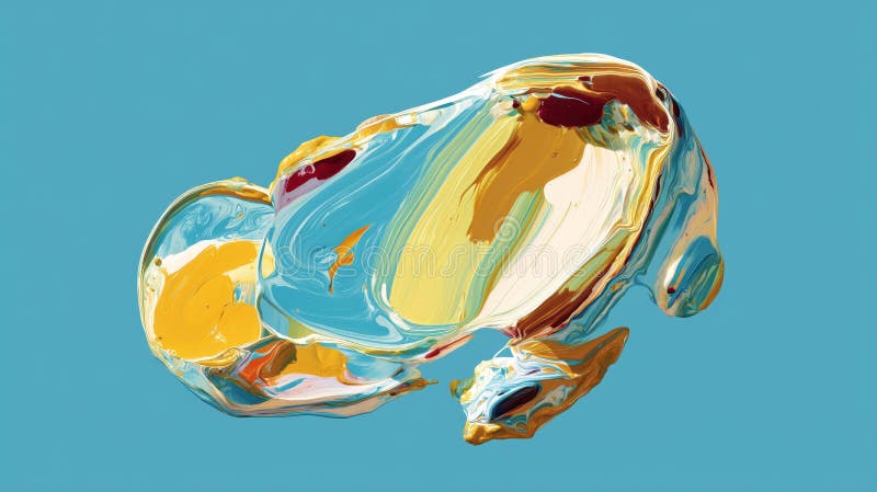 Abstract Fluid Art with Colorful Dynamic Patterns royalty free stock images