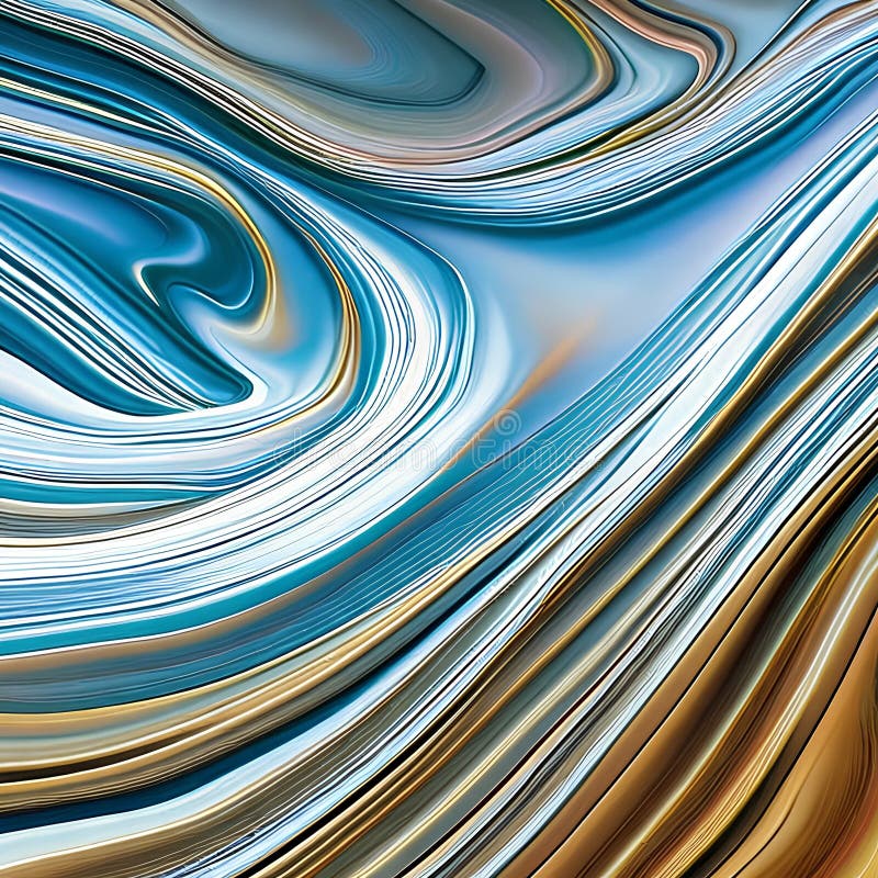 1215 Abstract Fluid Ripples: A captivating and abstract background featuring abstract fluid ripples in soft and soothing colors vector illustration