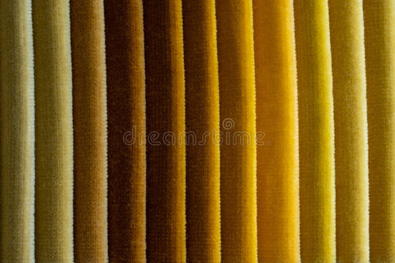 Abstract Folded Yellow Colored Velvet Fabric Stock Image Image of