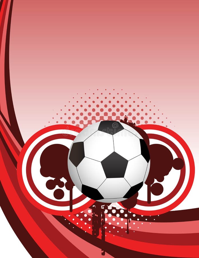 Abstract football creative design