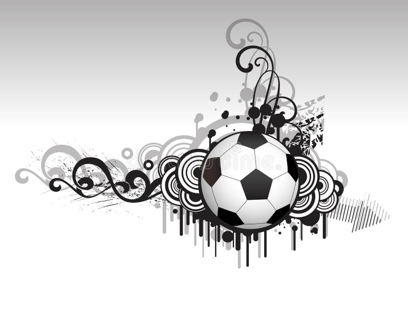 Abstract football creative design