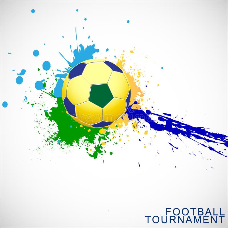 Abstract Football (soccer) Background. Stock Illustration