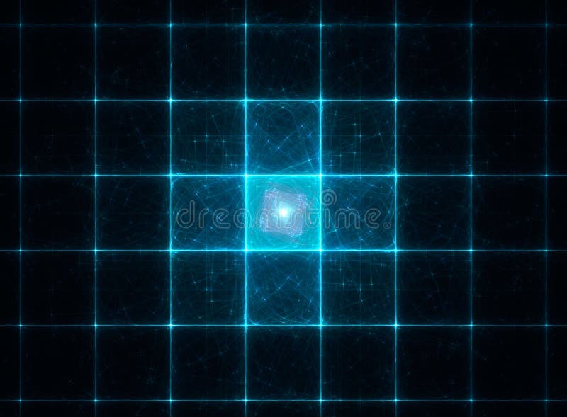 Abstract fractal blue greed royalty free illustration