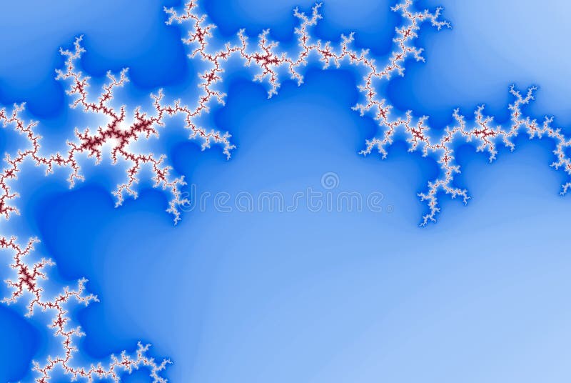 Abstract fractal of Cherry Blossom Sakura in Spring on sky background stock illustration