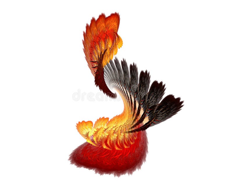 Abstract fractal crest background stock illustration