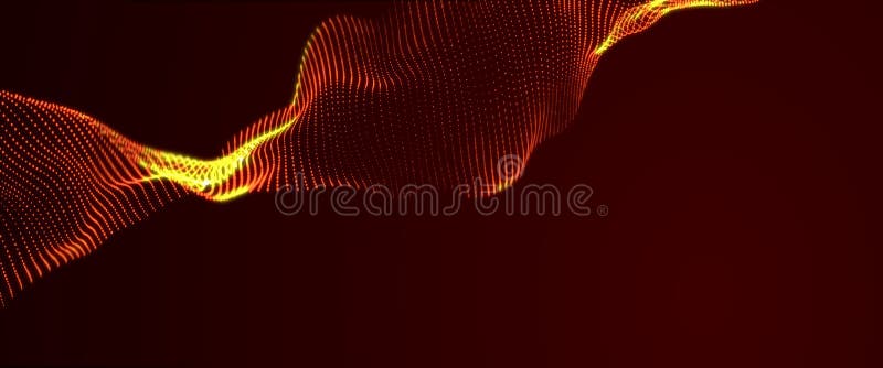 3D rendering abstract deformation wave background stock illustration