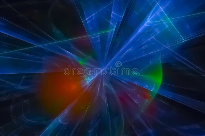 Abstract motion fractal fantasy idea banner design background 3 d illustration