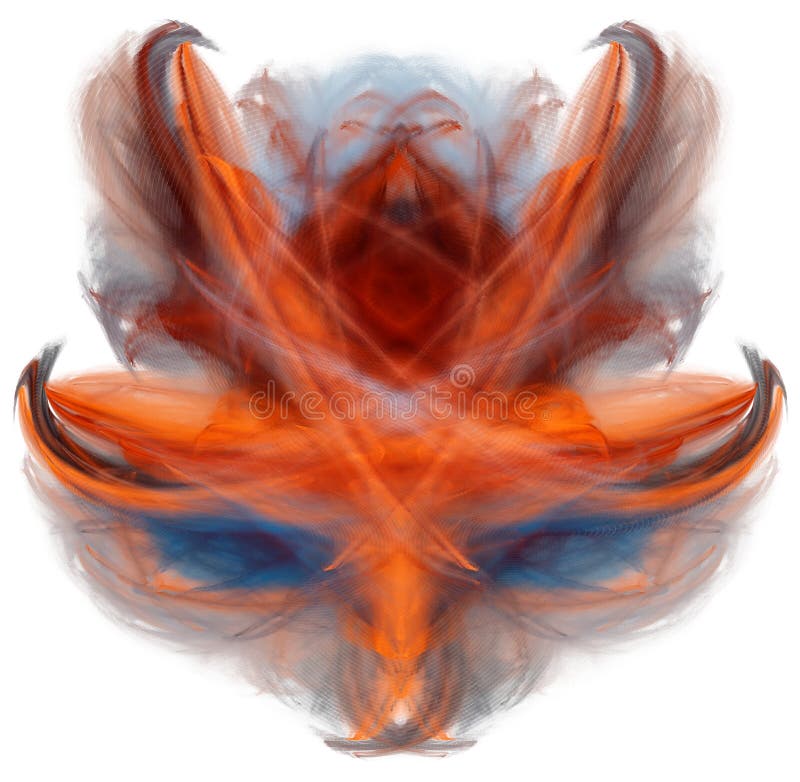 Abstract fractal mask stock illustration