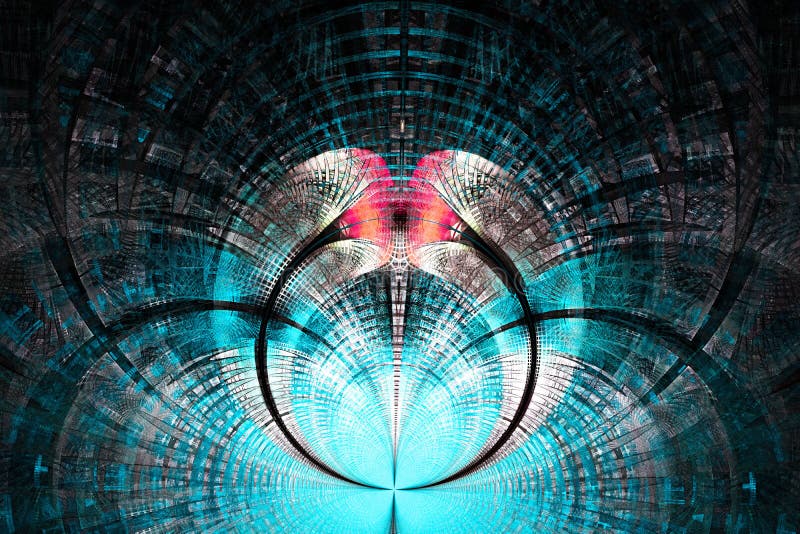 3D Abstract fractal background